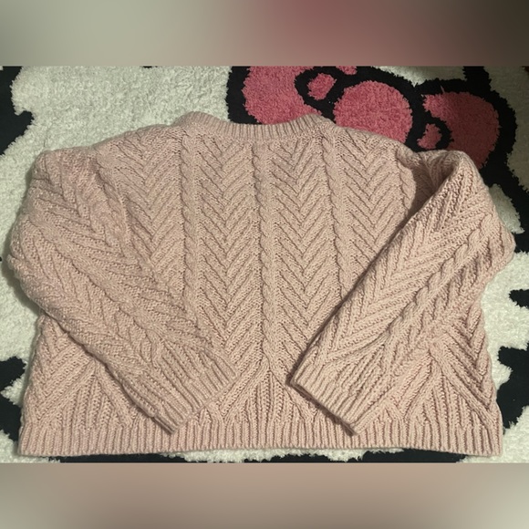 Pacsun LA Hearts Cropped Pink Knit Sweater 💕 - Picture 3 of 4